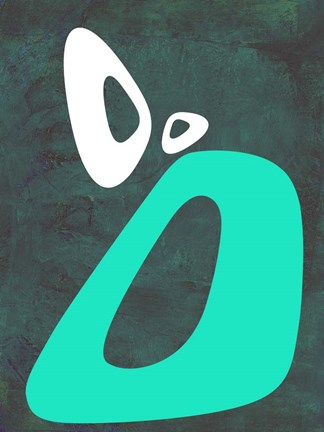 Framed Abstract Oval Shape 5 Print