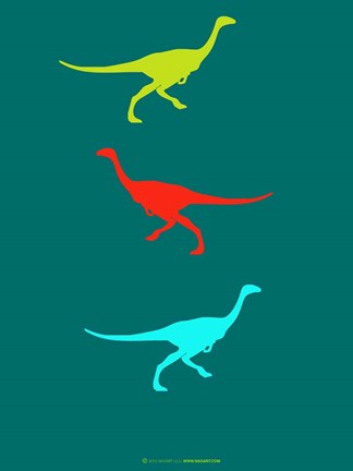 Framed Dinosaur Family 1 Print