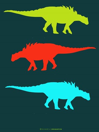 Framed Dinosaur Family 11 Print