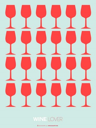 Framed Wine Lover Red Print