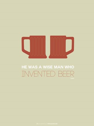 Framed Two Beer Mugs Print