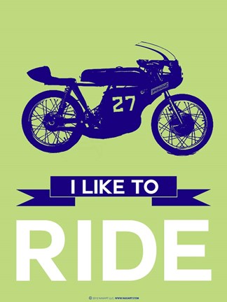 Framed I Like to Ride 11 Print