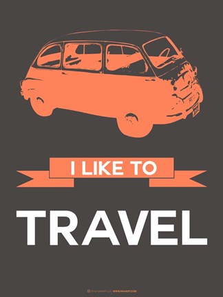 Framed I Like to Travel 2A Print