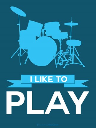 Framed I Like to Play 4 Print