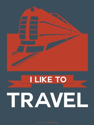 Framed I Like to Travel 3 Print