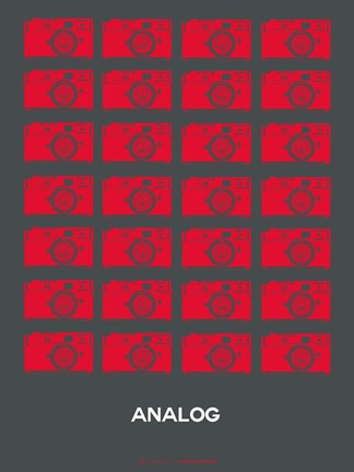 Framed Analog Red Camera Print