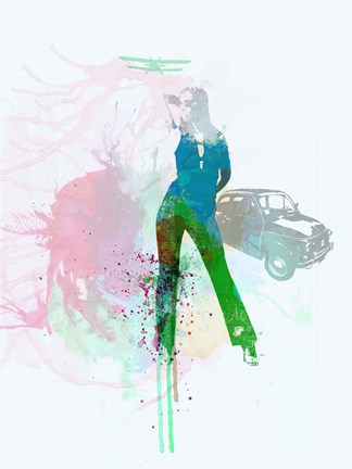 Framed Modern Marvels in Green Print