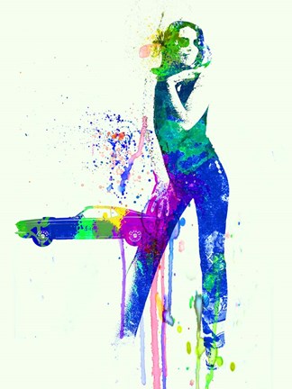 Framed Mustang Girl 2 Print