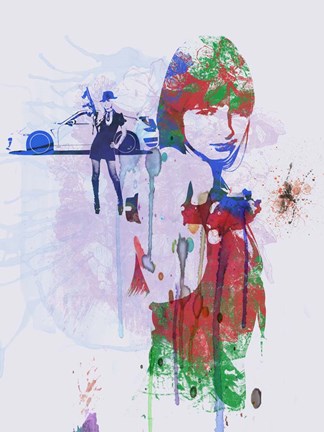 Framed Porsche Gangsters Print