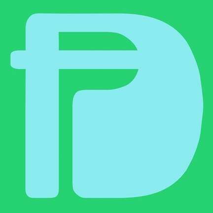 Framed Letter A Blue Print