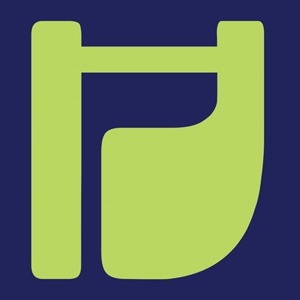 Framed Letter H Green Print