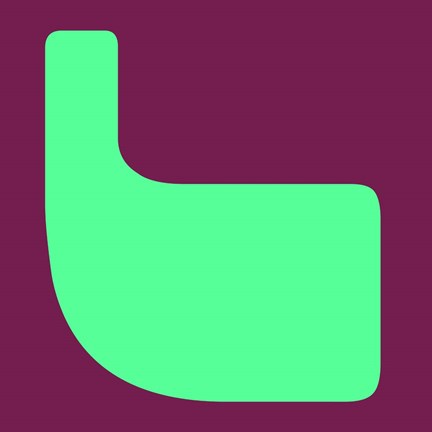 Framed Letter L Green Print