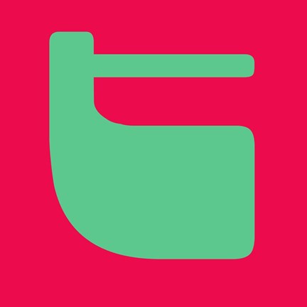 Framed Letter T Green Print