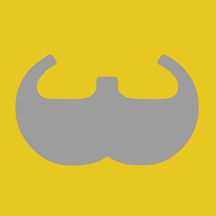 Framed Letter W Grey Print