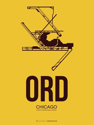 Framed ORD Chicago 1 Print