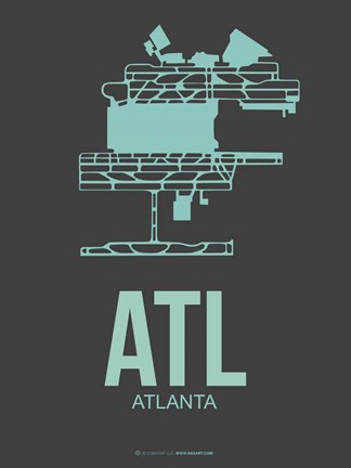 Framed ATL Atlanta 2 Print