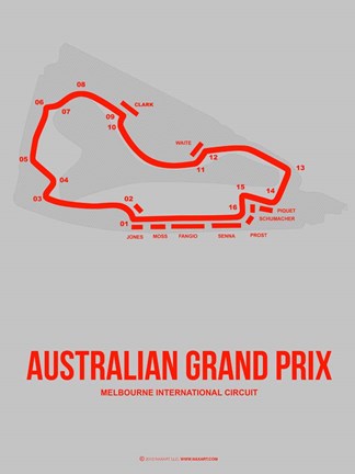 Framed Australian Grand Prix 1 Print