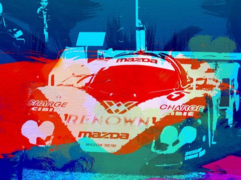 Framed Mazda Le Mans Print
