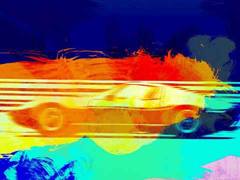 Framed Lamborghini Miura Side 1 Print