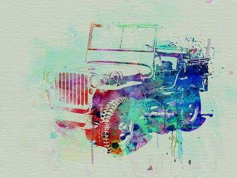 Framed Jeep Willis Print