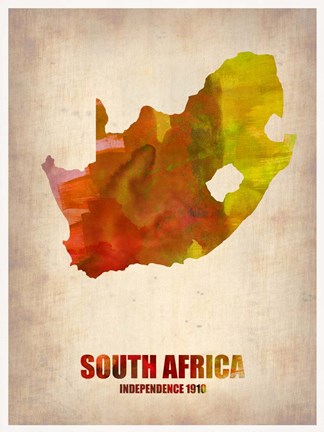 Framed South African Map Print