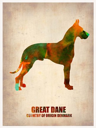 Framed Great Dane Print