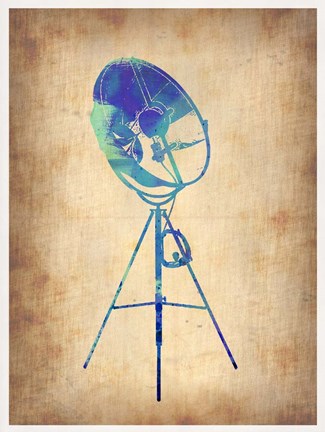 Framed Vintage Lamp 2 Print