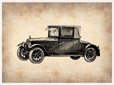 Framed Classic Old Car 3 Print