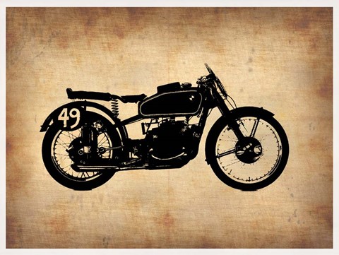 Framed Vintage Motorcycle 2 Print