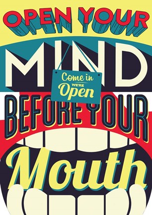 Framed Open Your Mind Print