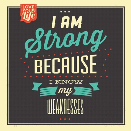 Framed I&#39;m Strong Print