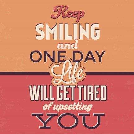 Framed Keep Smiling Print