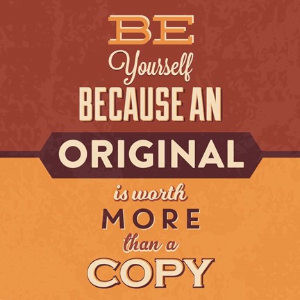 Framed Be Yourself Print