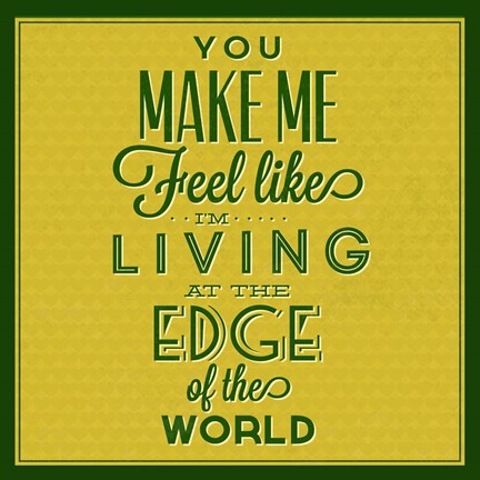 Framed Living At The Edge 1 Print