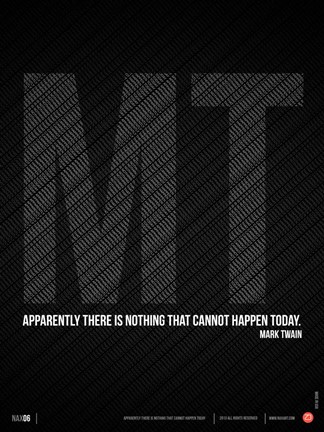 Framed Mark Twain Quote Print