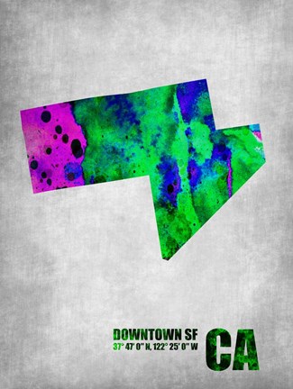 Framed Downtown San Francisco Print