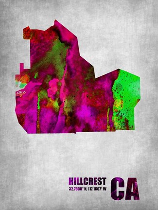 Framed Hillcrest California Print