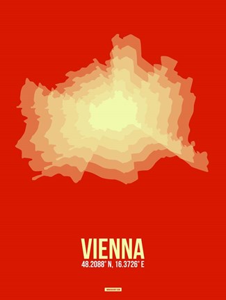 Framed Vienna Radiant Map 1 Print