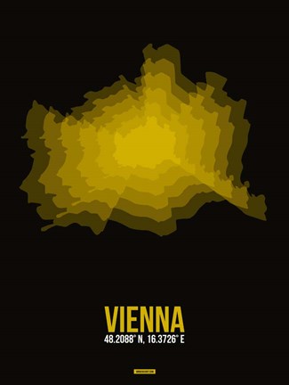 Framed Vienna Radiant Map 4 Print