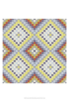 Framed Vintage Geo III Print