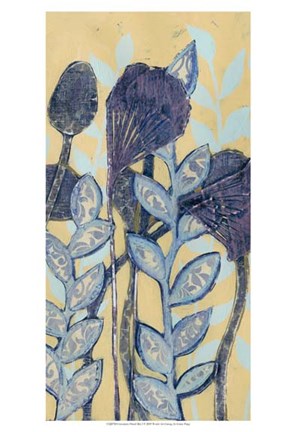 Framed Chromatic Floral Mix I Print