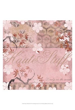 Framed Haute in Pink III Print