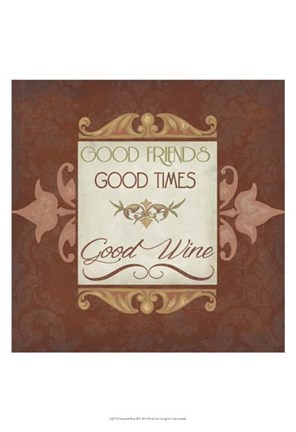 Framed Inspired Wine II Print