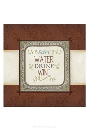 Framed Inspired Wine IV Print