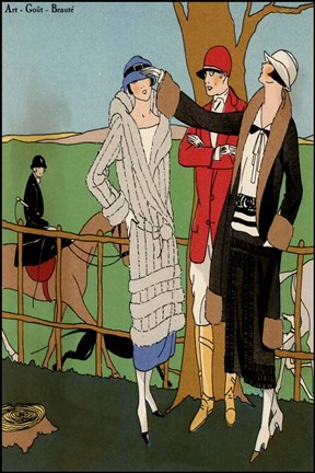 Framed Vintage Couture III Print