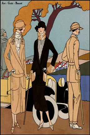 Framed Vintage Couture IV Print