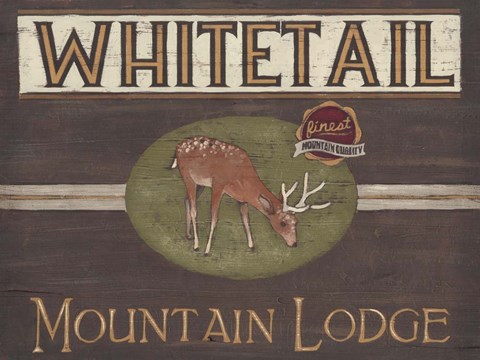 Framed Lodge Sign VI Print