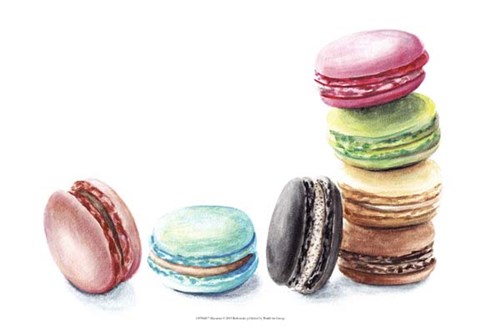 Framed 7 Macarons Print