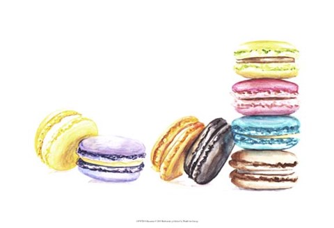 Framed 8 Macarons Print