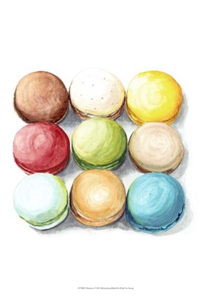 Framed 9 Macarons Print